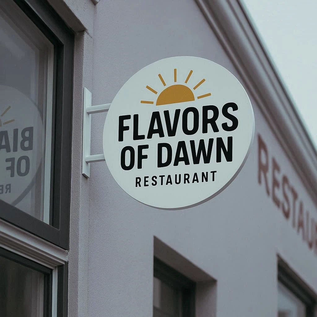 Chef plating a dish at Flavors of Dawn